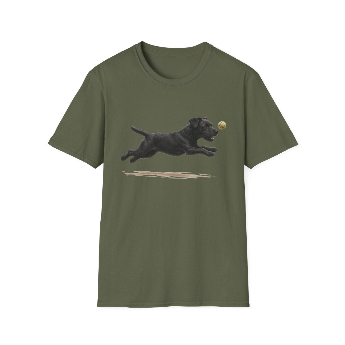 Nothing Gets Past My Patterdale Terrier Tee - Military Green