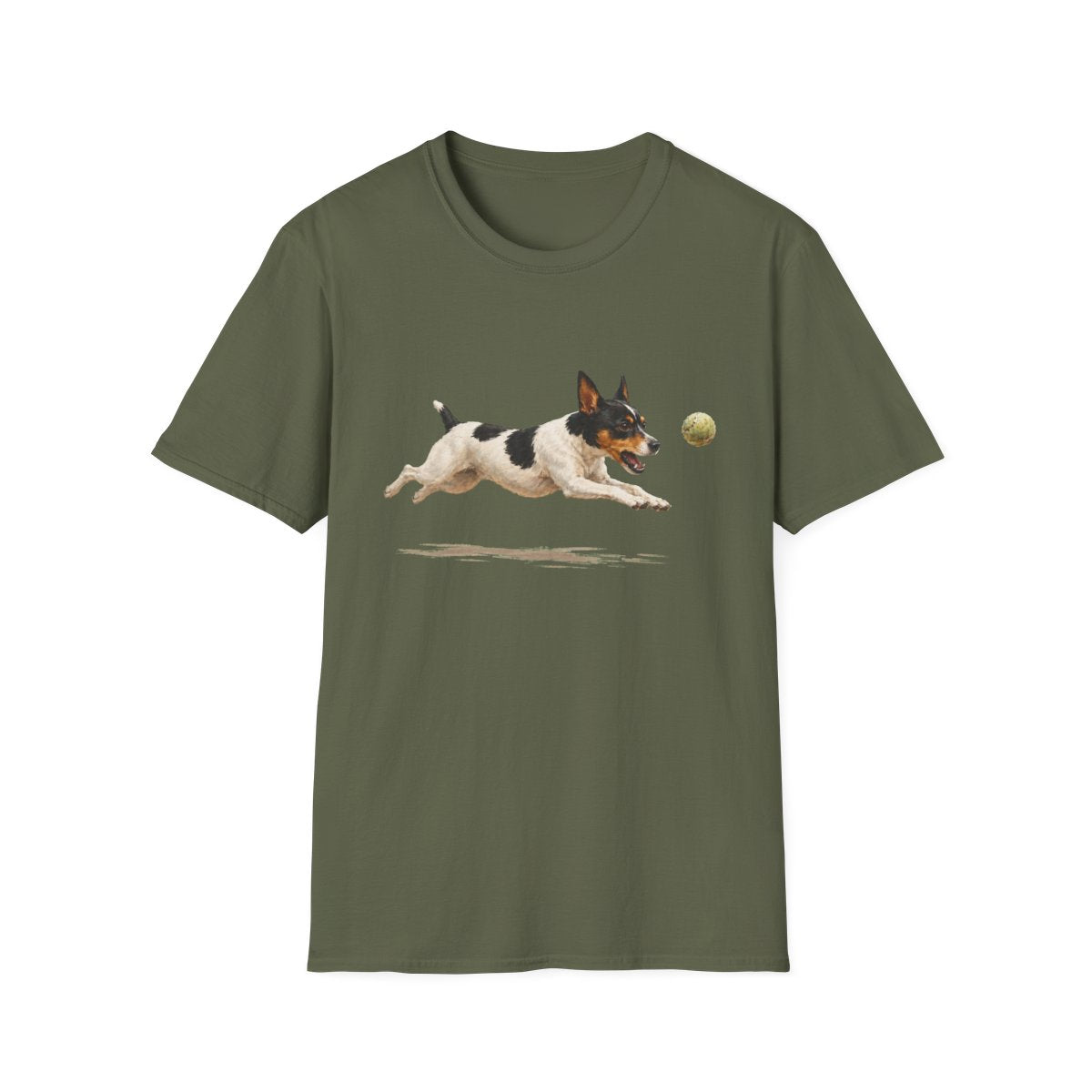 Nothing Gets Past My Rat Terrier Tee - Military Green