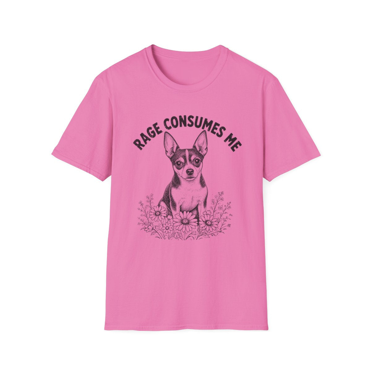Rat Terrier Rage Consumes Me Tee - Azalea