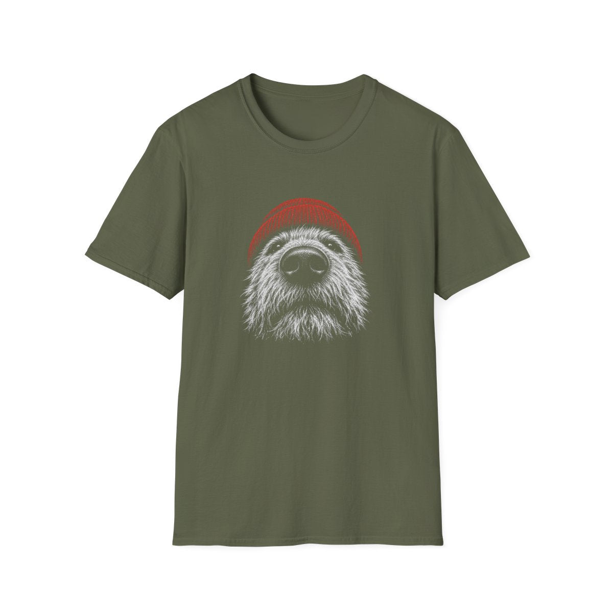 Red Hat Glen of Imaal Terrier Tee - Military Green