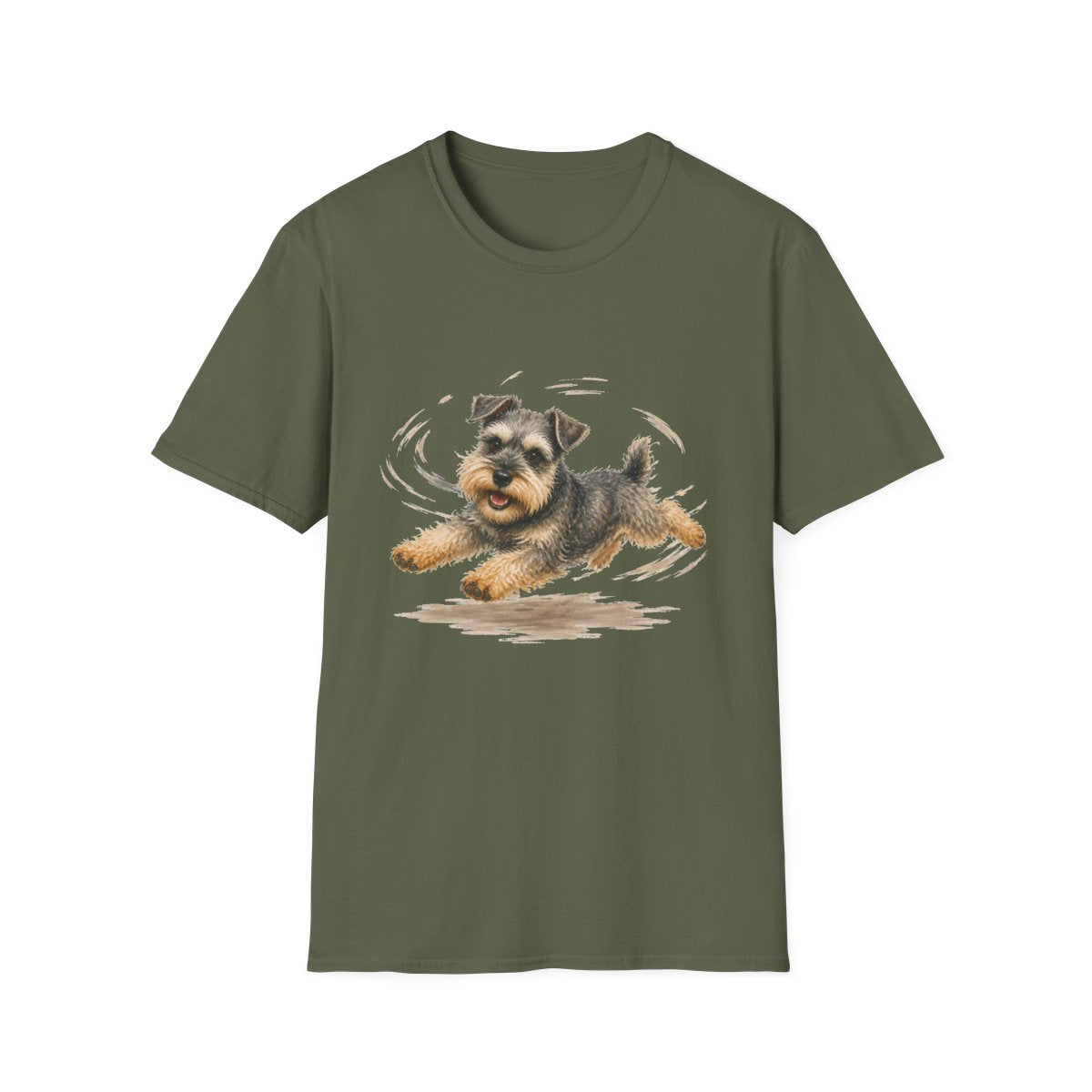 Schnauzer Certified Zoomies Champion Tee - Military Green