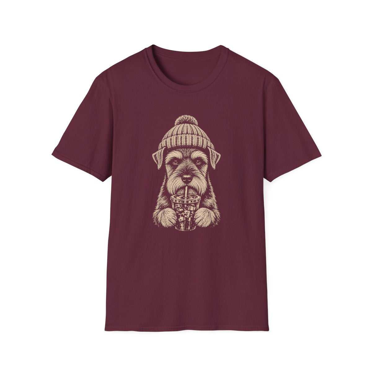 Schnauzer Cold Brew Tee - Maroon