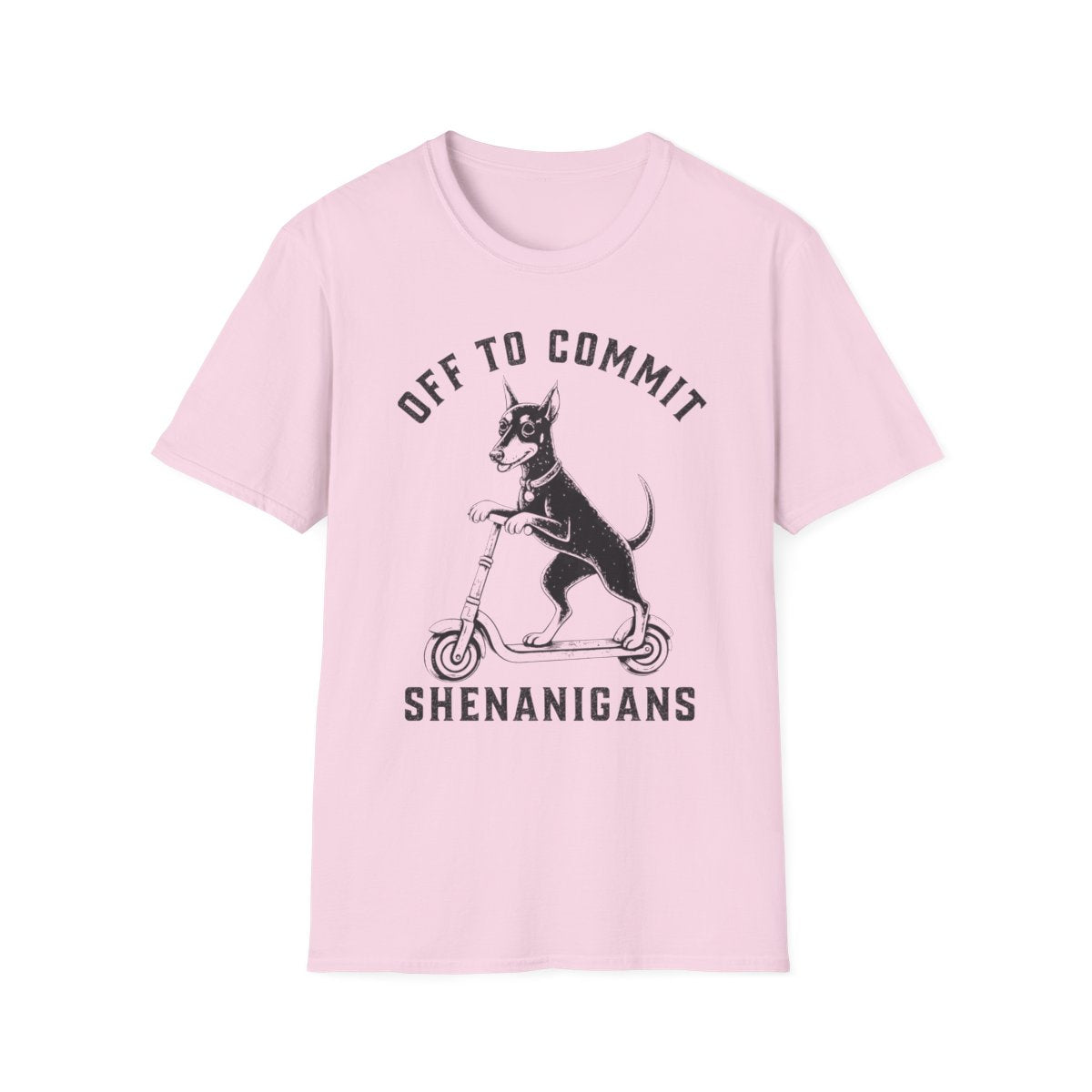 Scooter Manchester Terrier Tee - Light Pink