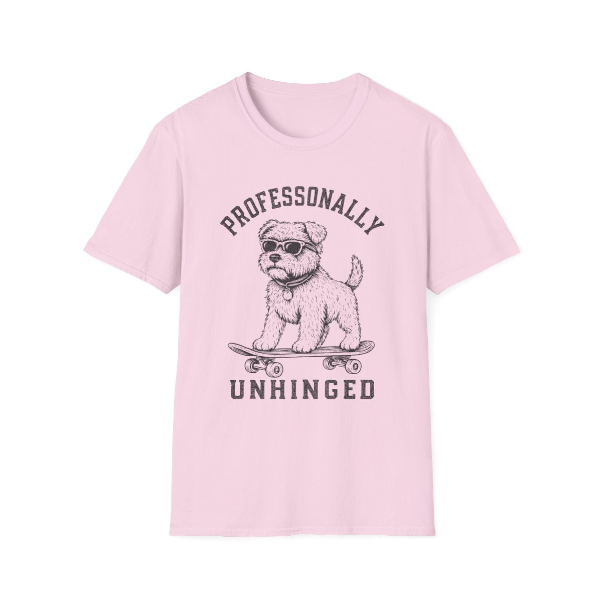 Skateboard Glen of Imaal Terrier Tee - Light Pink
