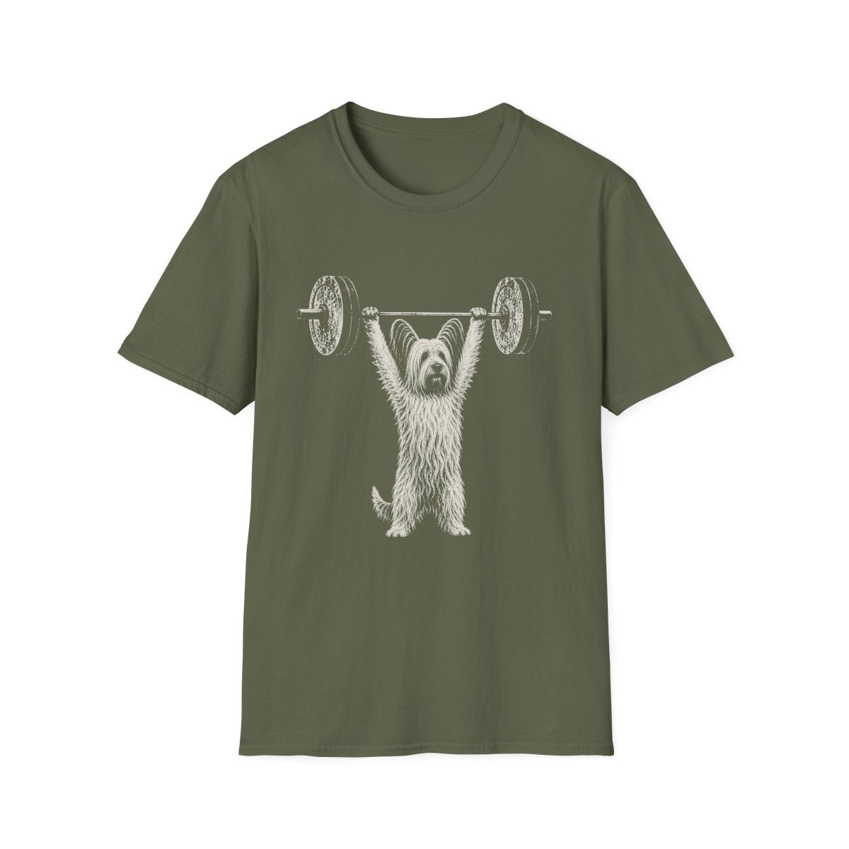 Skye Terrier Powerlifting Tee - Military Green