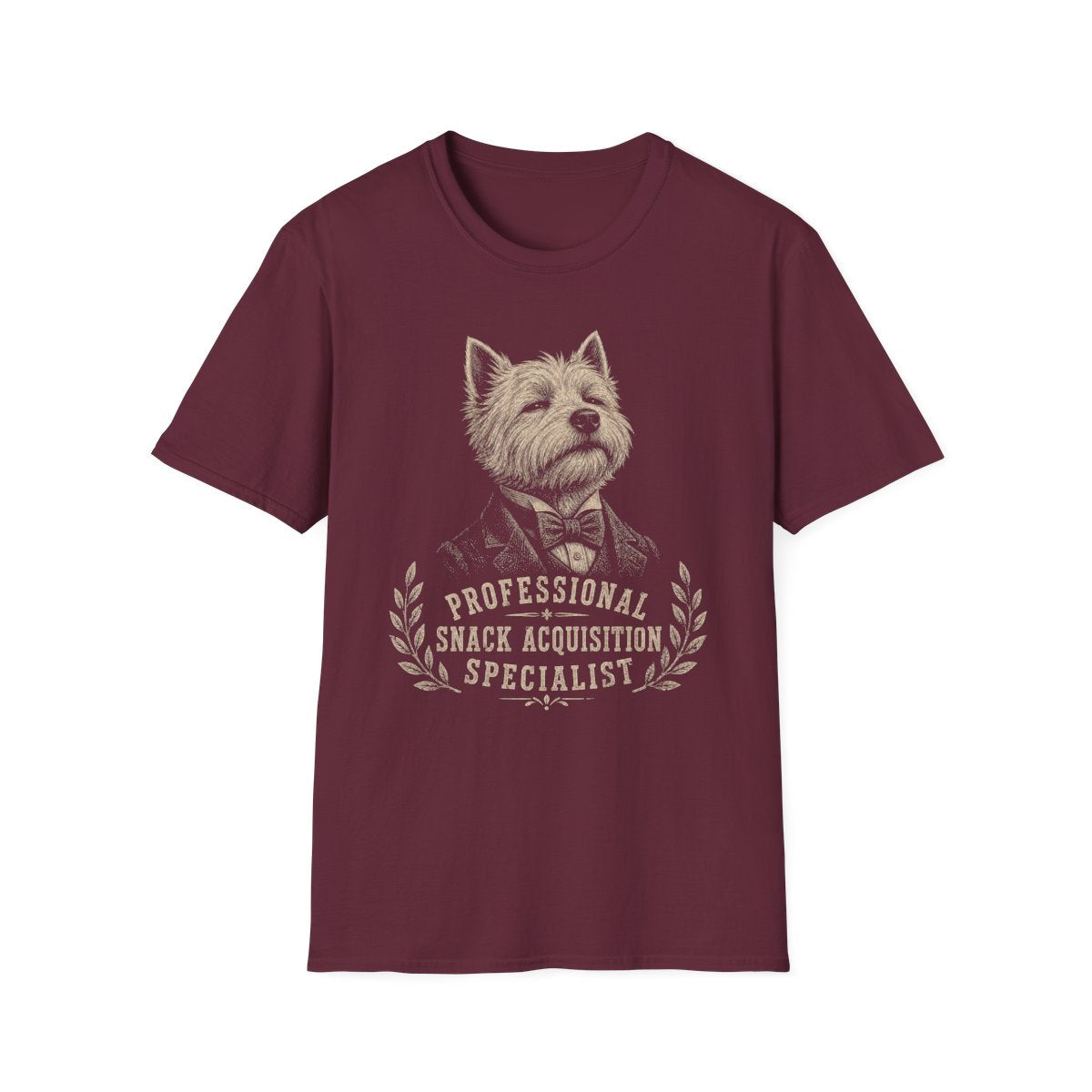 Snack Specialist Westie Tee - Maroon