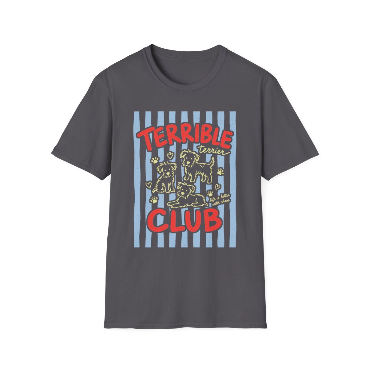 Terrible Terrier Club Tee - Charcoal