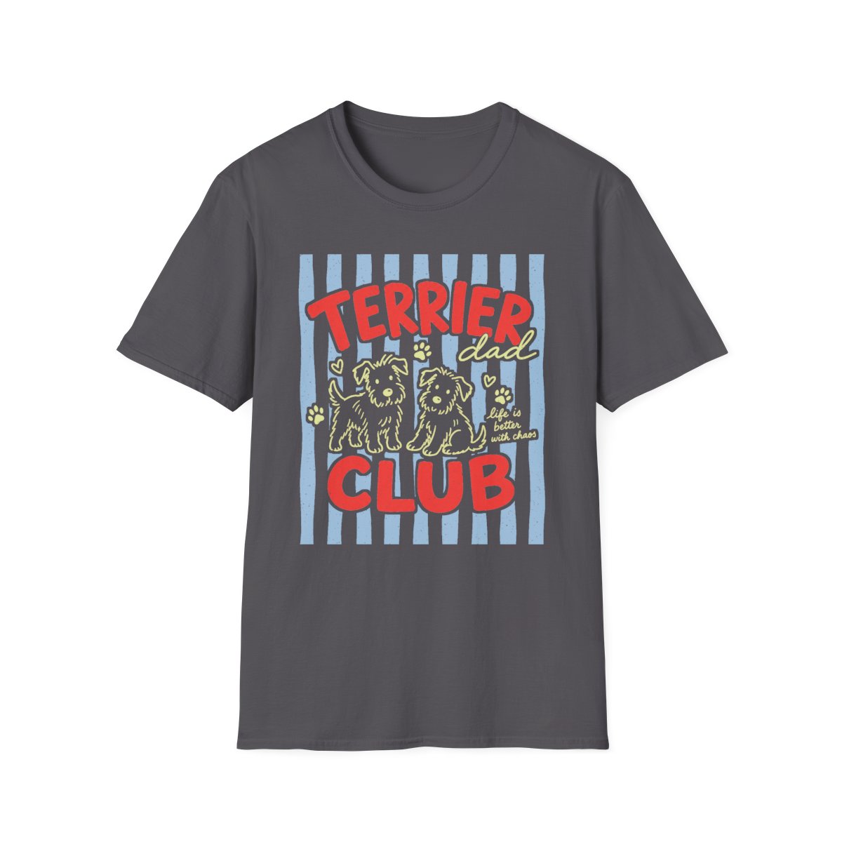 Terrier Dad Club Tee - Charcoal
