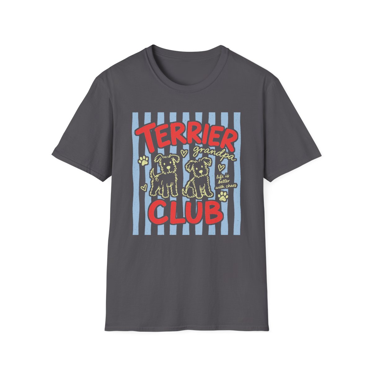 Terrier Grandpa Club Tee - Charcoal