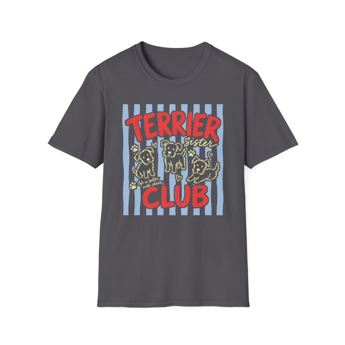 Terrier Sister Club Tee - Charcoal