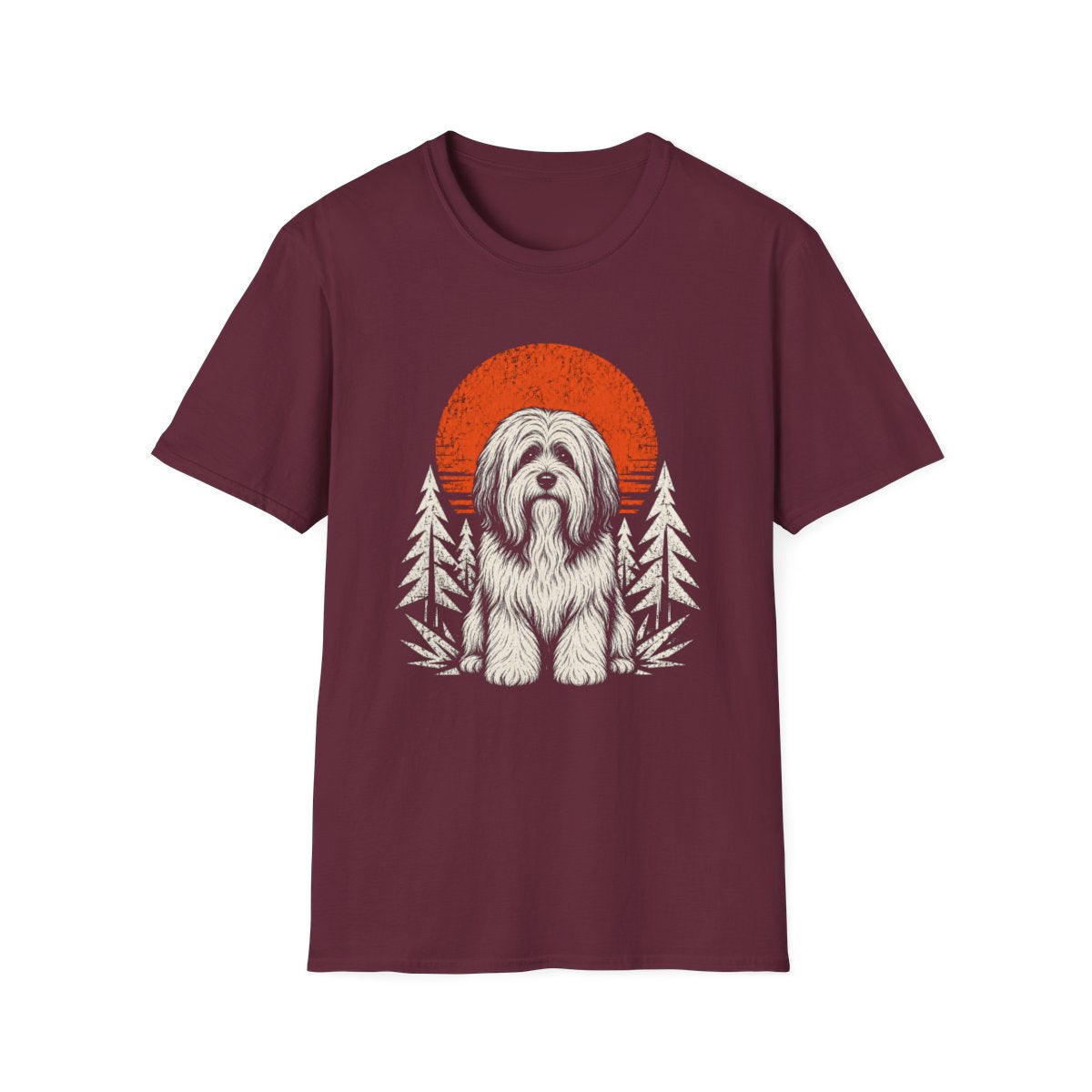 Tibetan Terrier Adventure Club Tee - Maroon