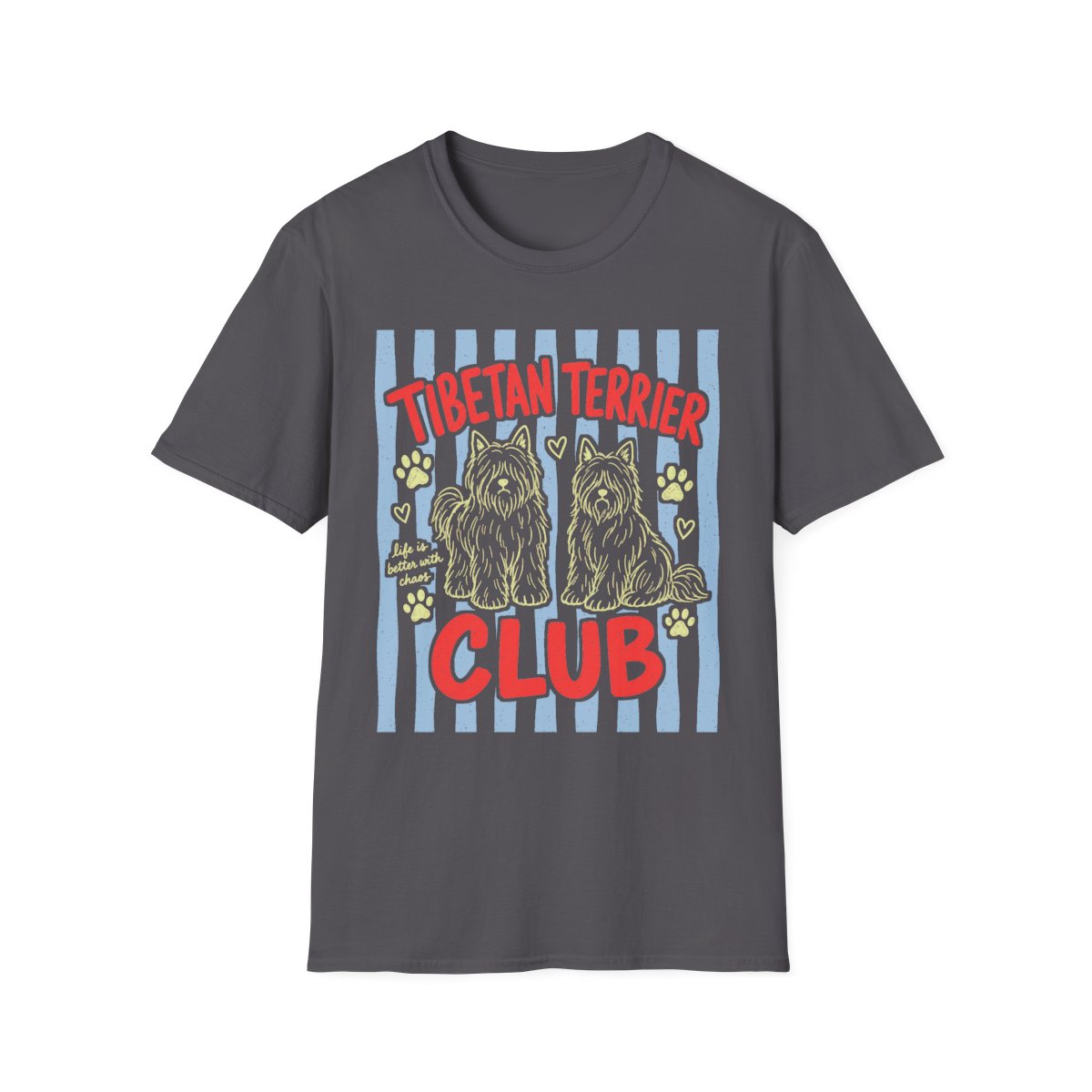 Tibetan Terrier Club Tee - Charcoal