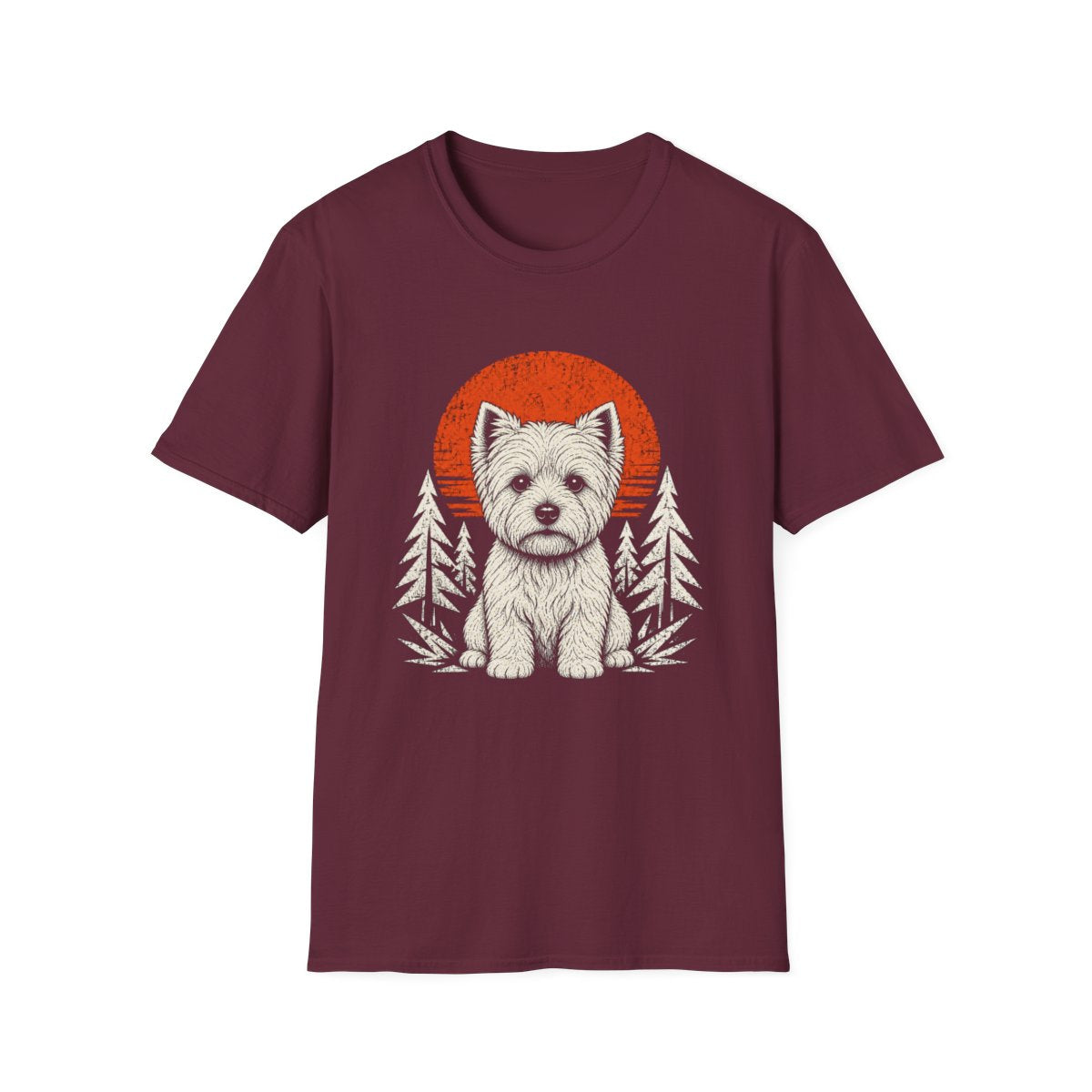 West Highland White Terrier Adventure Club Tee - Maroon