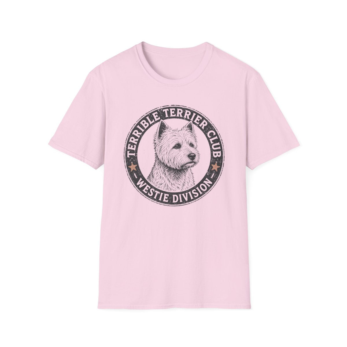 Westie Division Badge Tee - Light Pink
