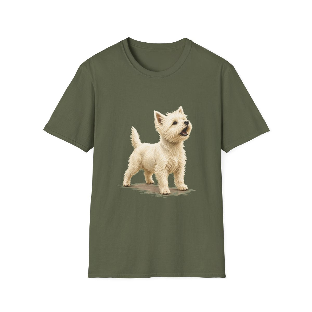 Westie Head Of Security Tee - Military Green