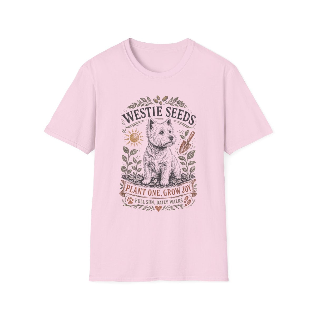 Westie Seeds Tee - Light Pink