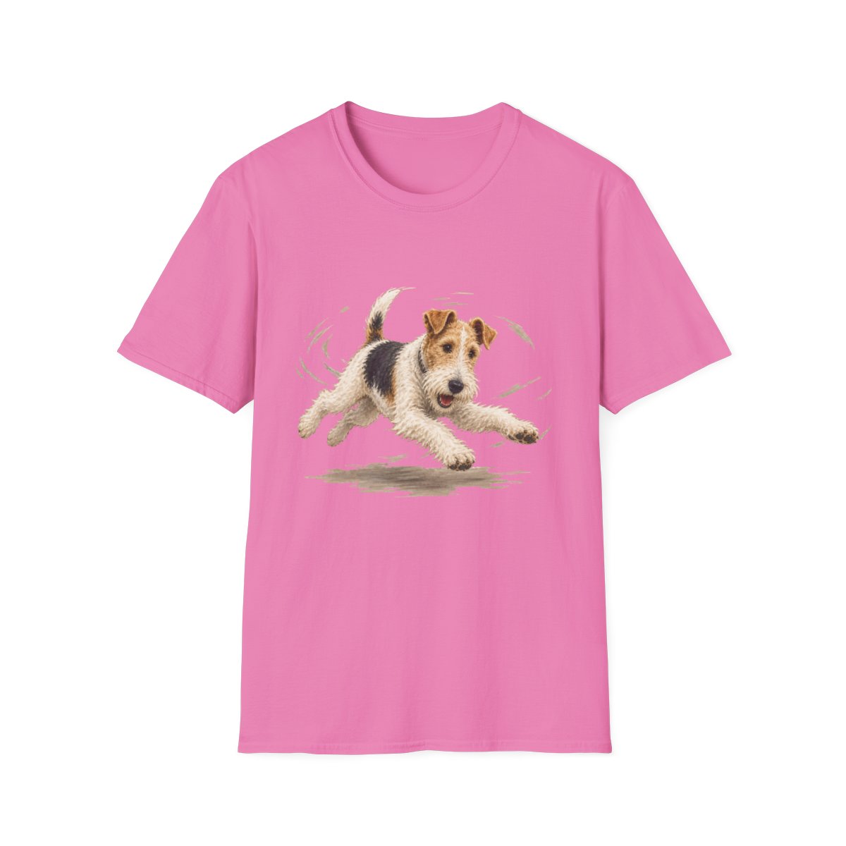 Wire Fox Terrier Certified Zoomies Champion Tee - Azalea