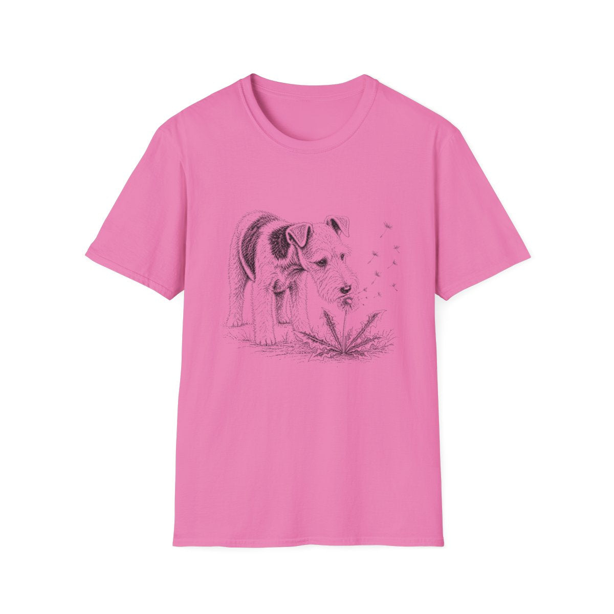 Wire Fox Terrier Make A Wish Tee - Azalea