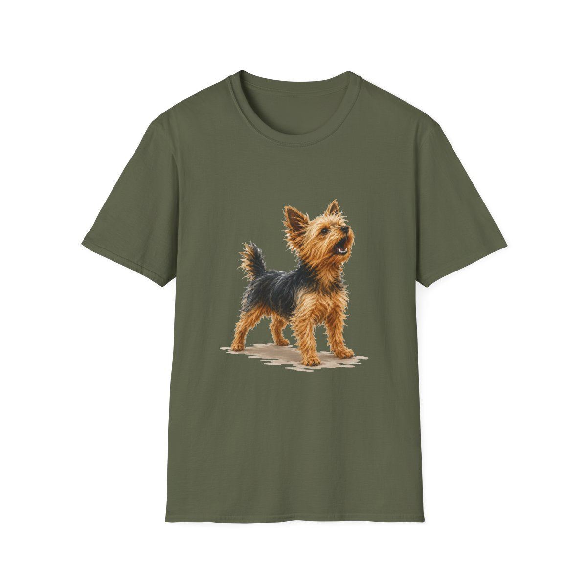 Yorkie Head Of Security Tee - Military Green