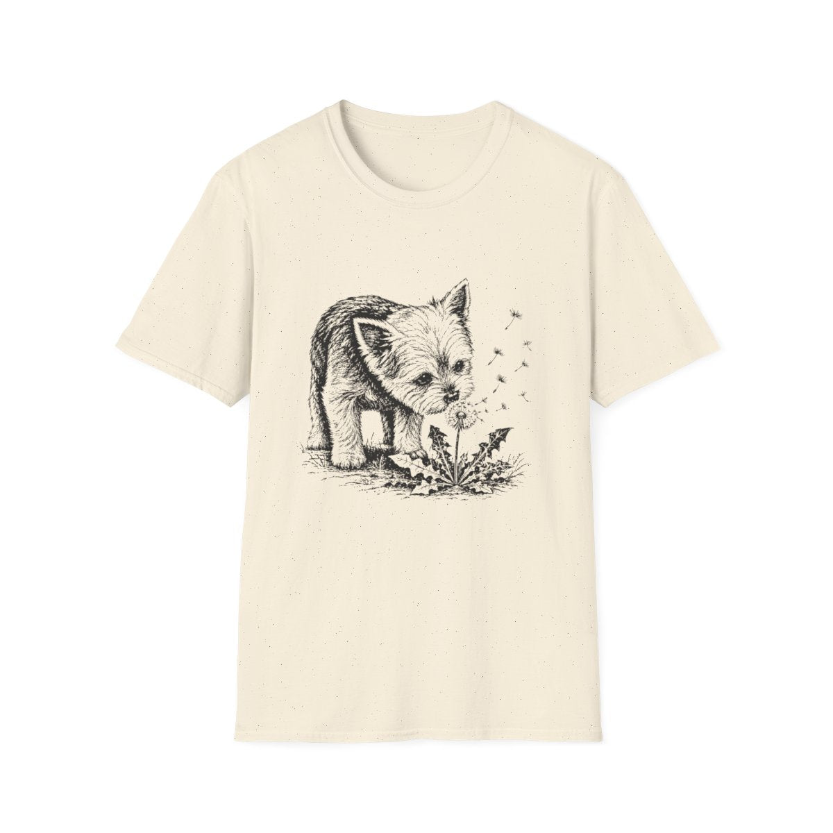 Yorkie Make A Wish Tee - Natural
