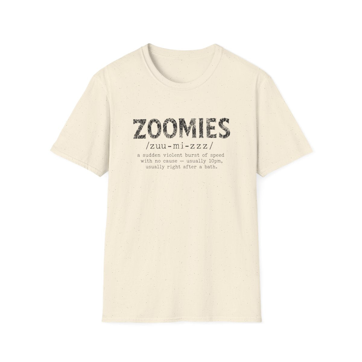 Yorkie Zoomies Tee - Natural