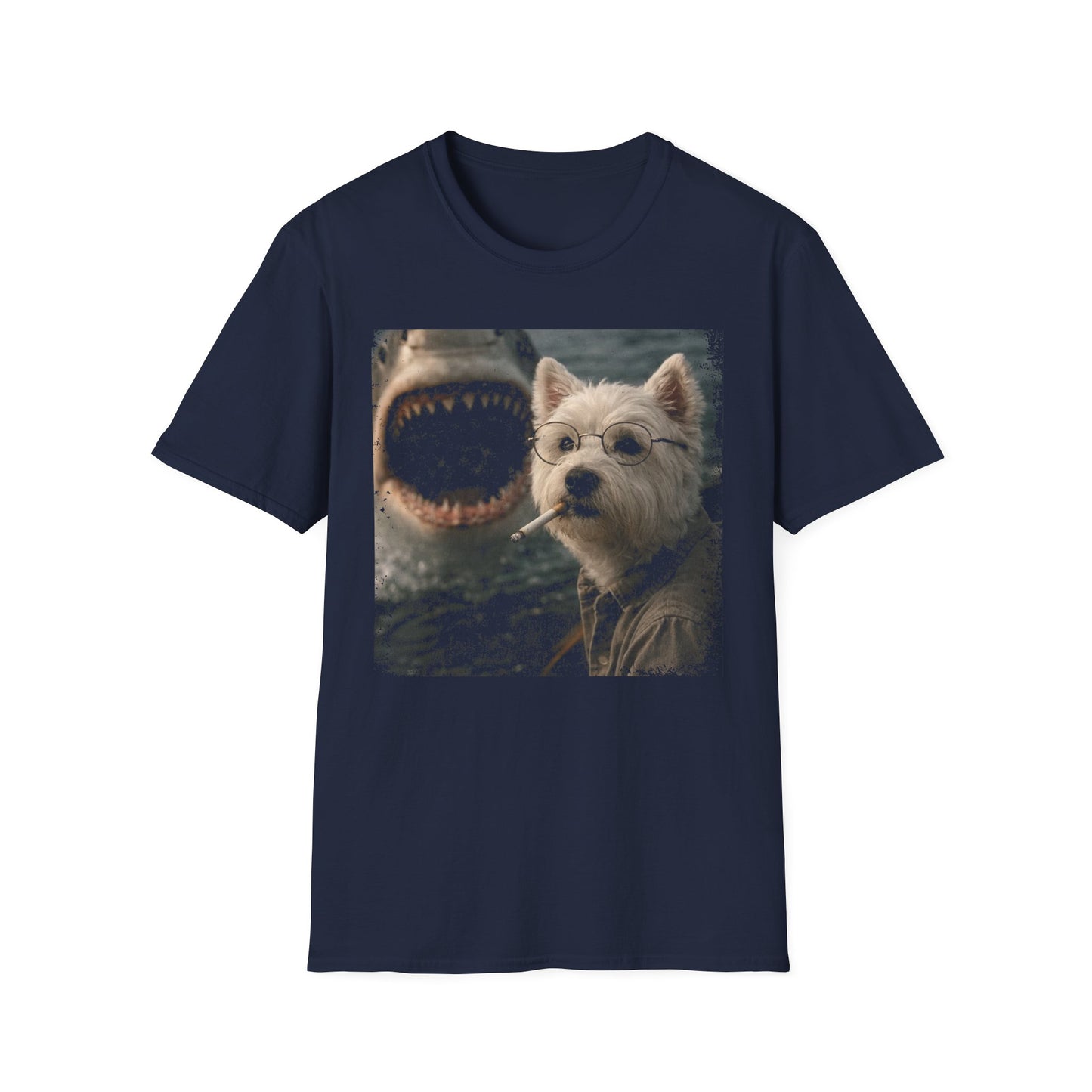 Westie and Shark Tee