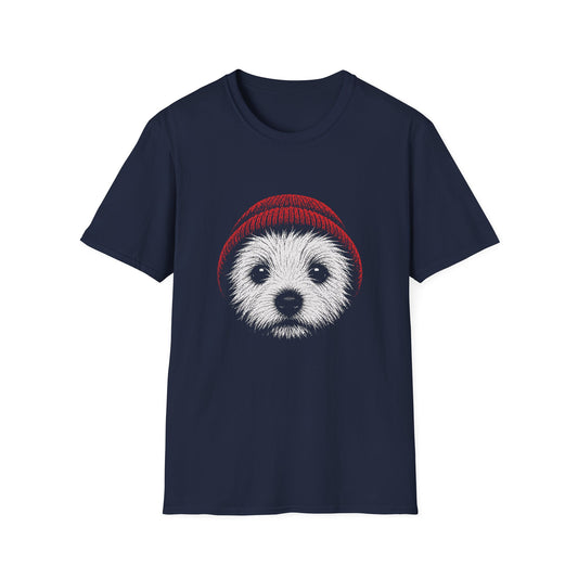 Red Hat Westie Puppy Tee