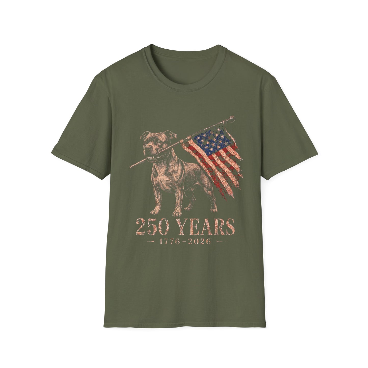 Staffordshire Bull Terrier USA 250 Years Tee