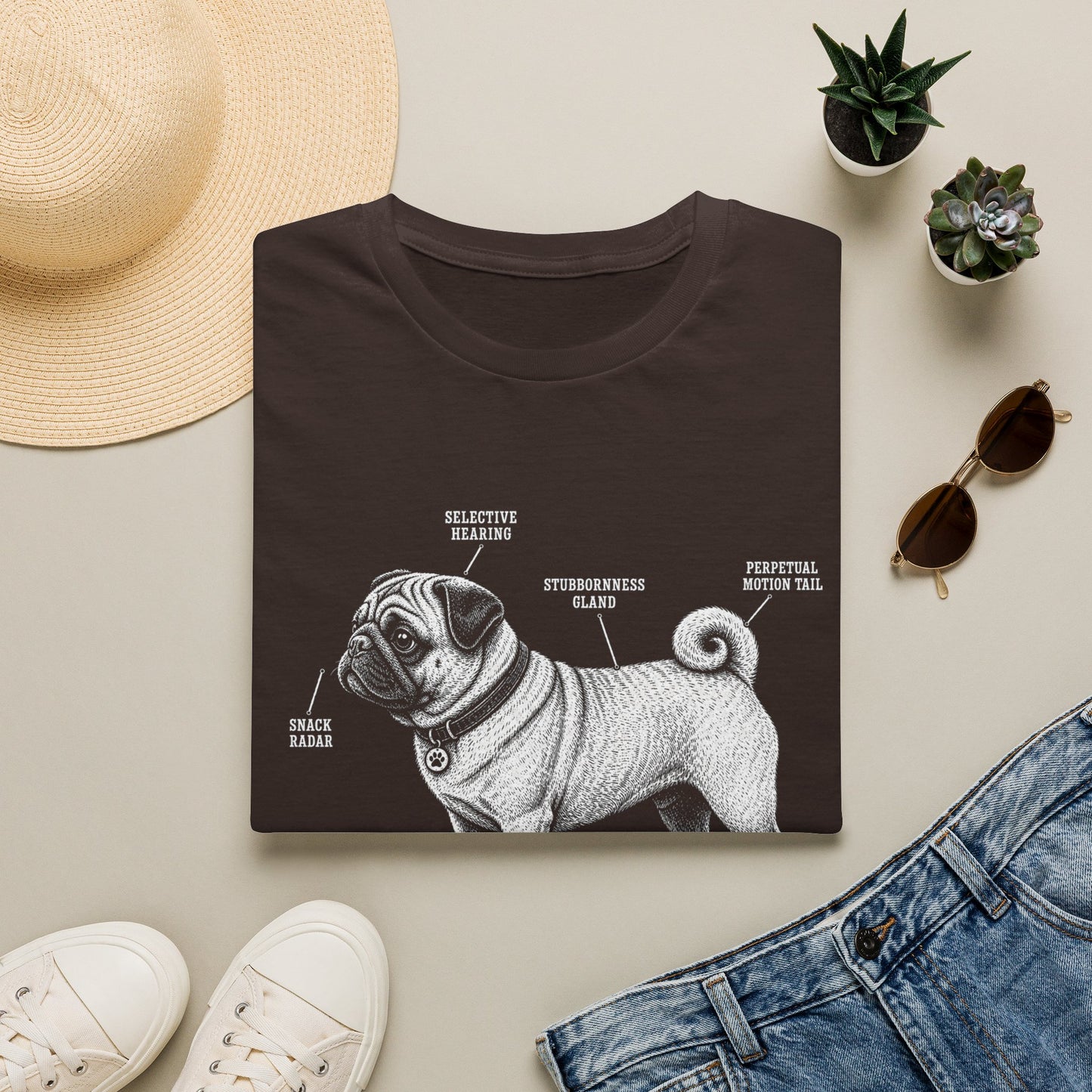 Anatomy Of A Pug Tee