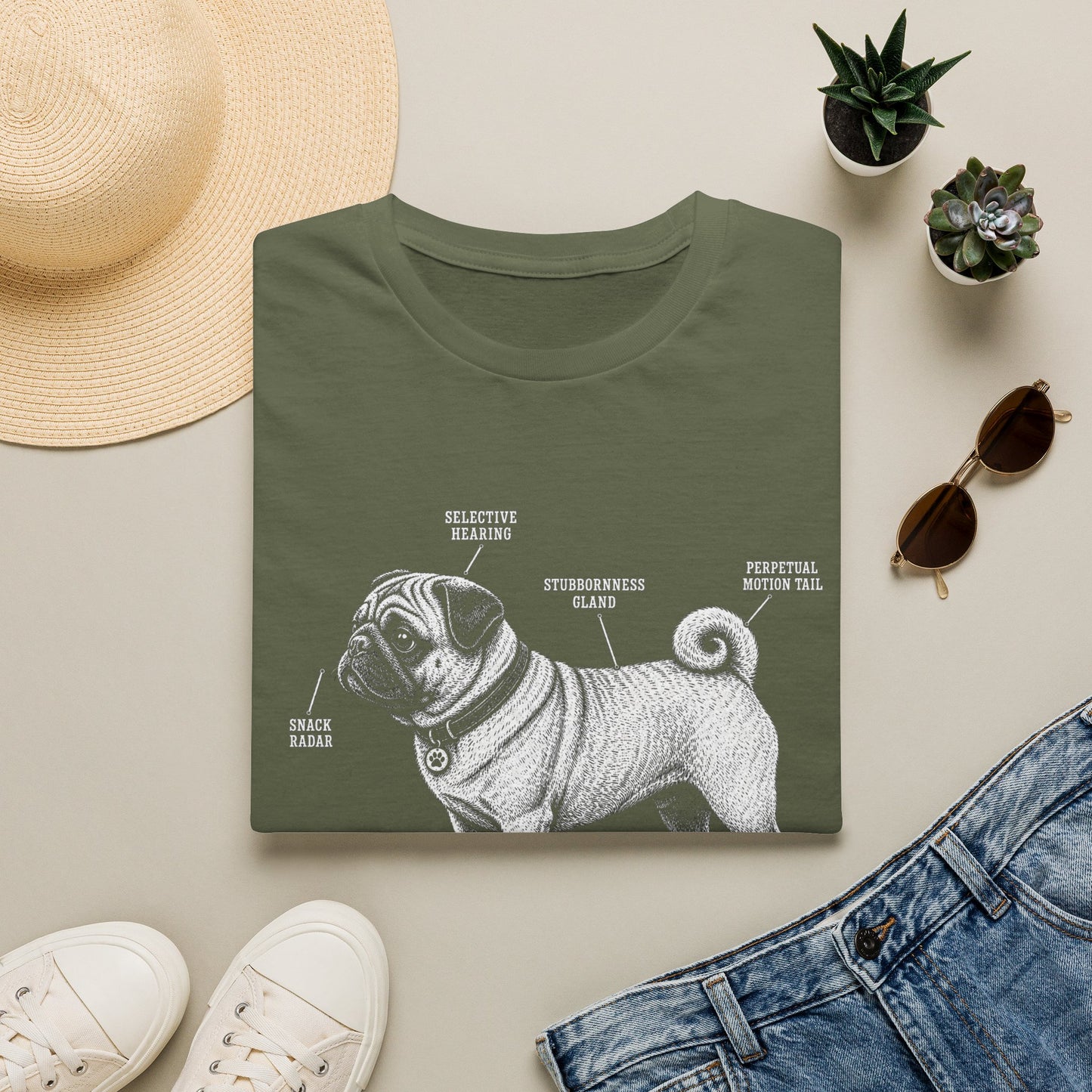 Anatomy Of A Pug Tee
