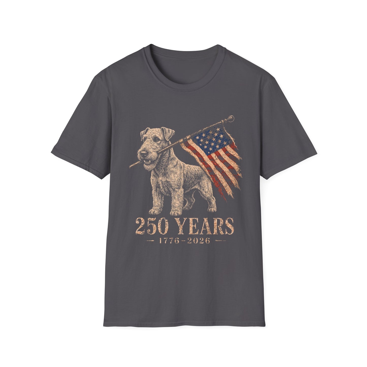 Airedale Terrier USA 250 Years Tee
