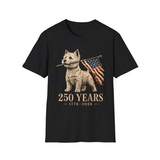 West Highland Terrier USA 250 Years Tee