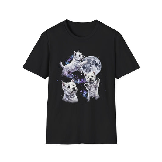 Westie Three Moon Color Tee