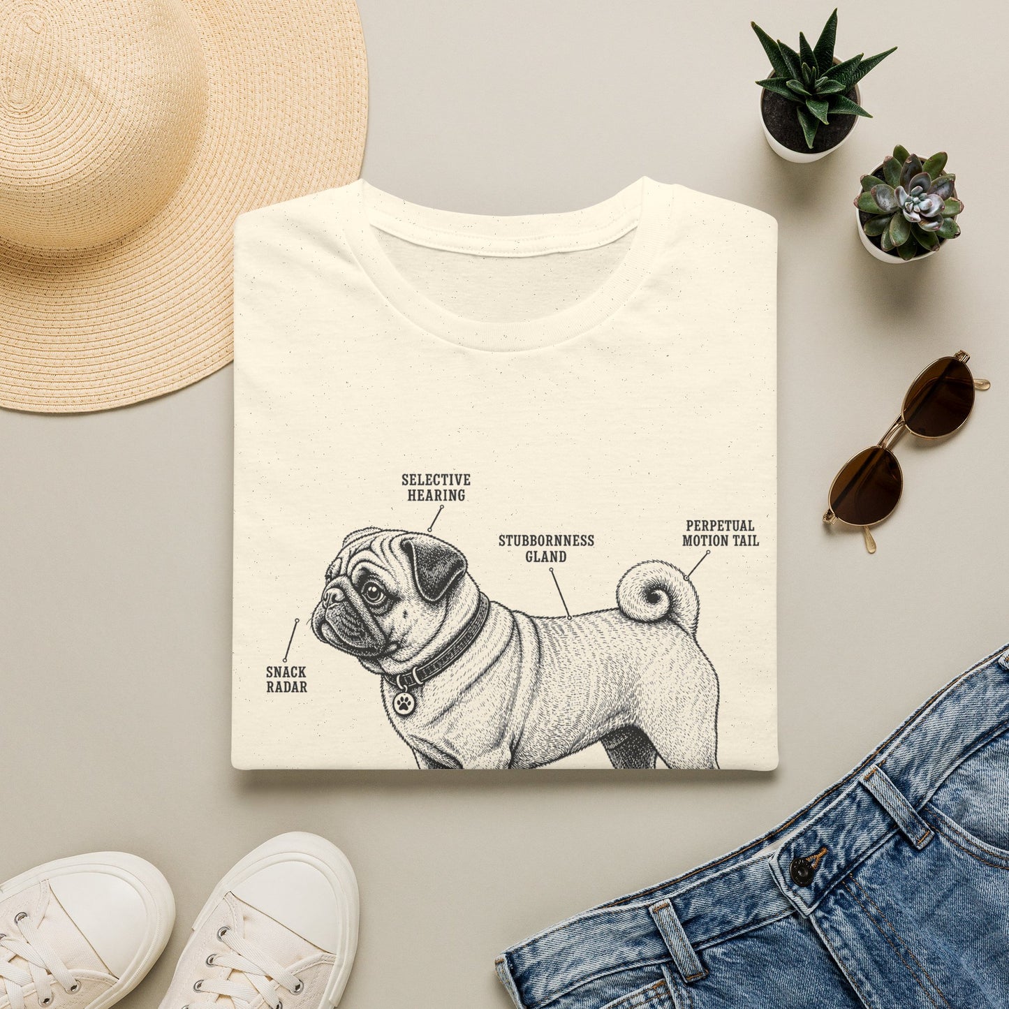 Anatomy Of A Pug Tee