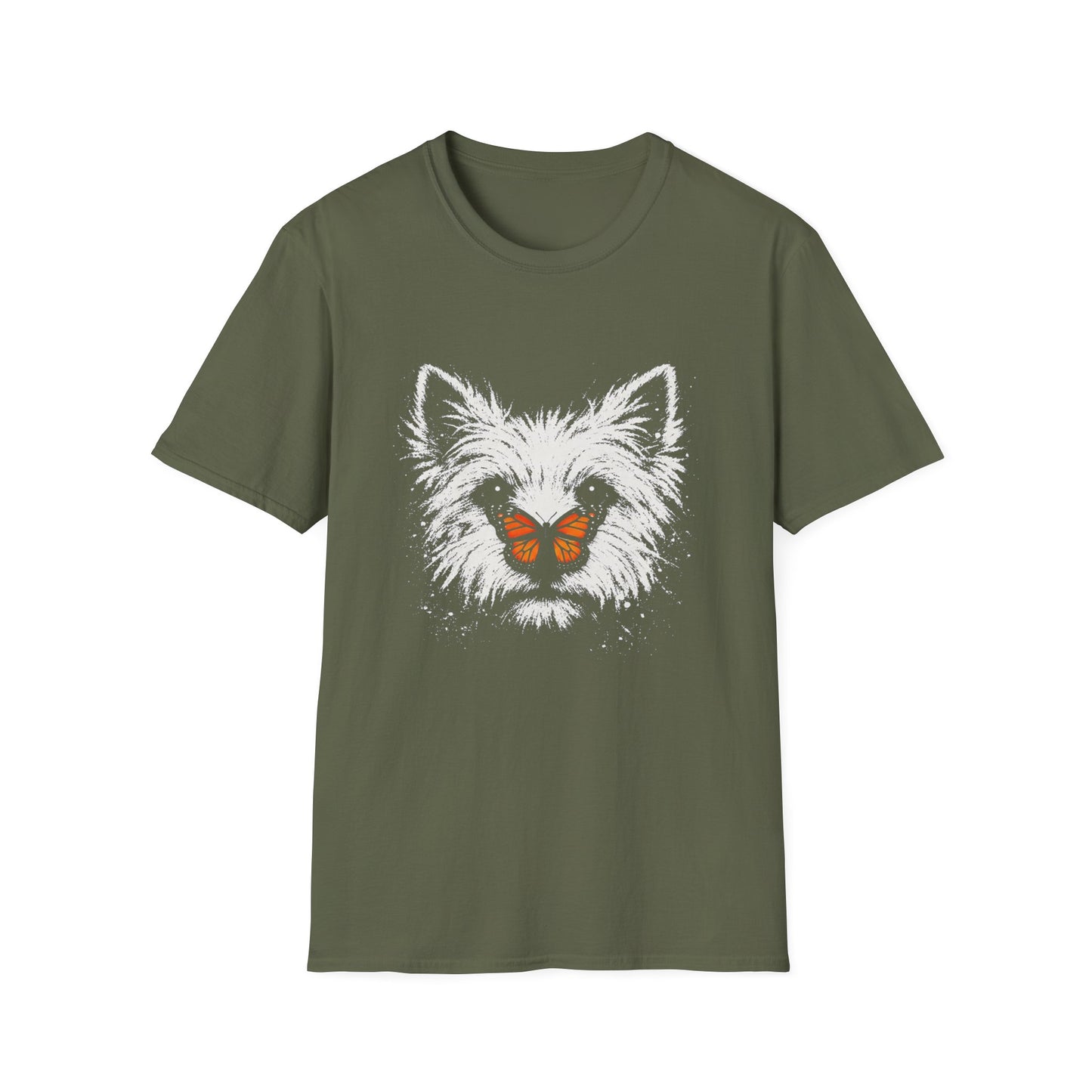 Westie With Butterfly Tee