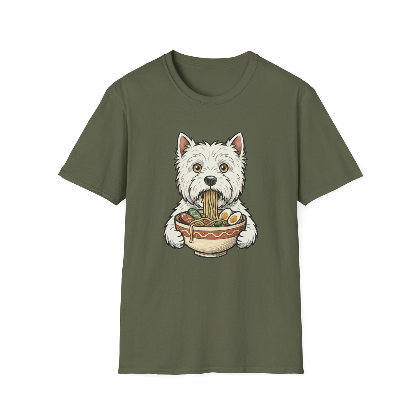 Westie Eating Ramen Tee