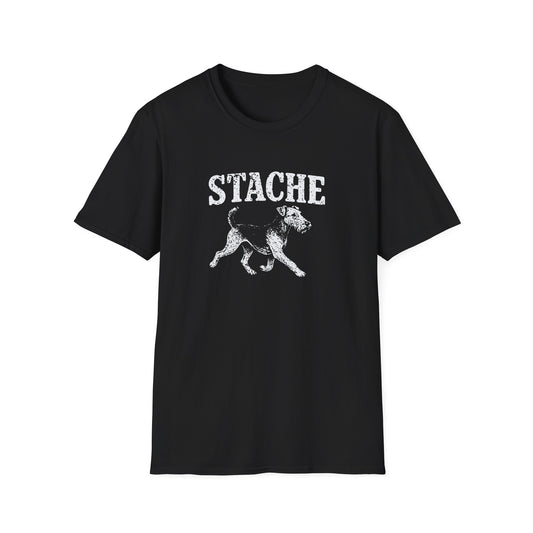 Airedale Terrier Stache Tee