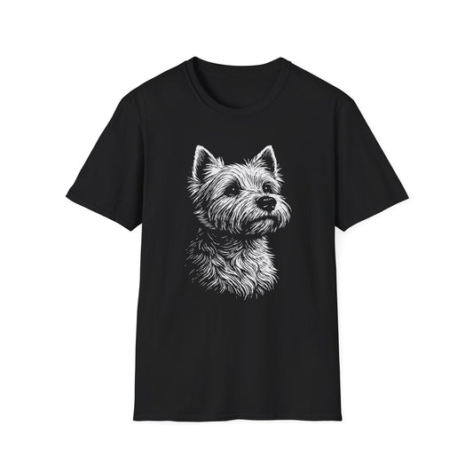 Westie Line Print Tee