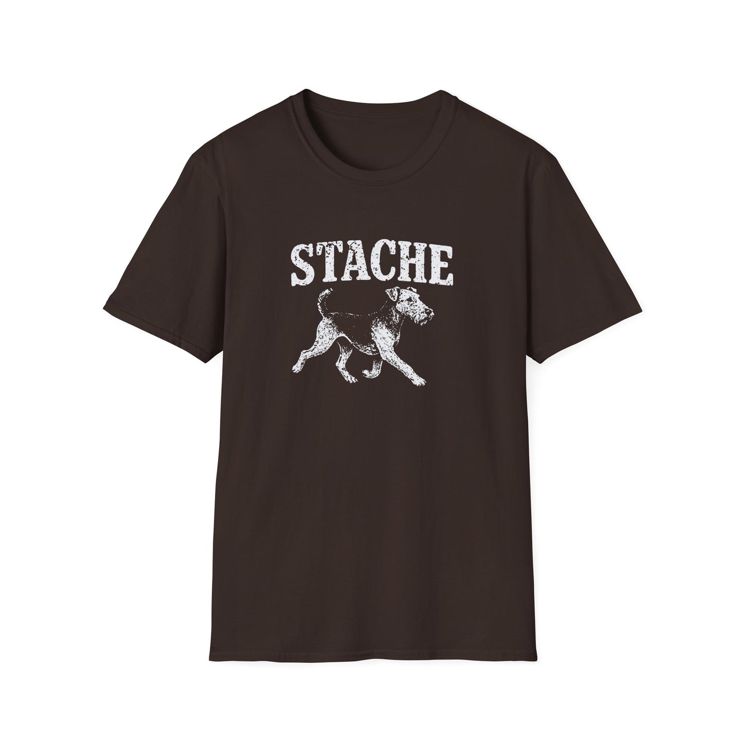 Airedale Terrier Stache Tee