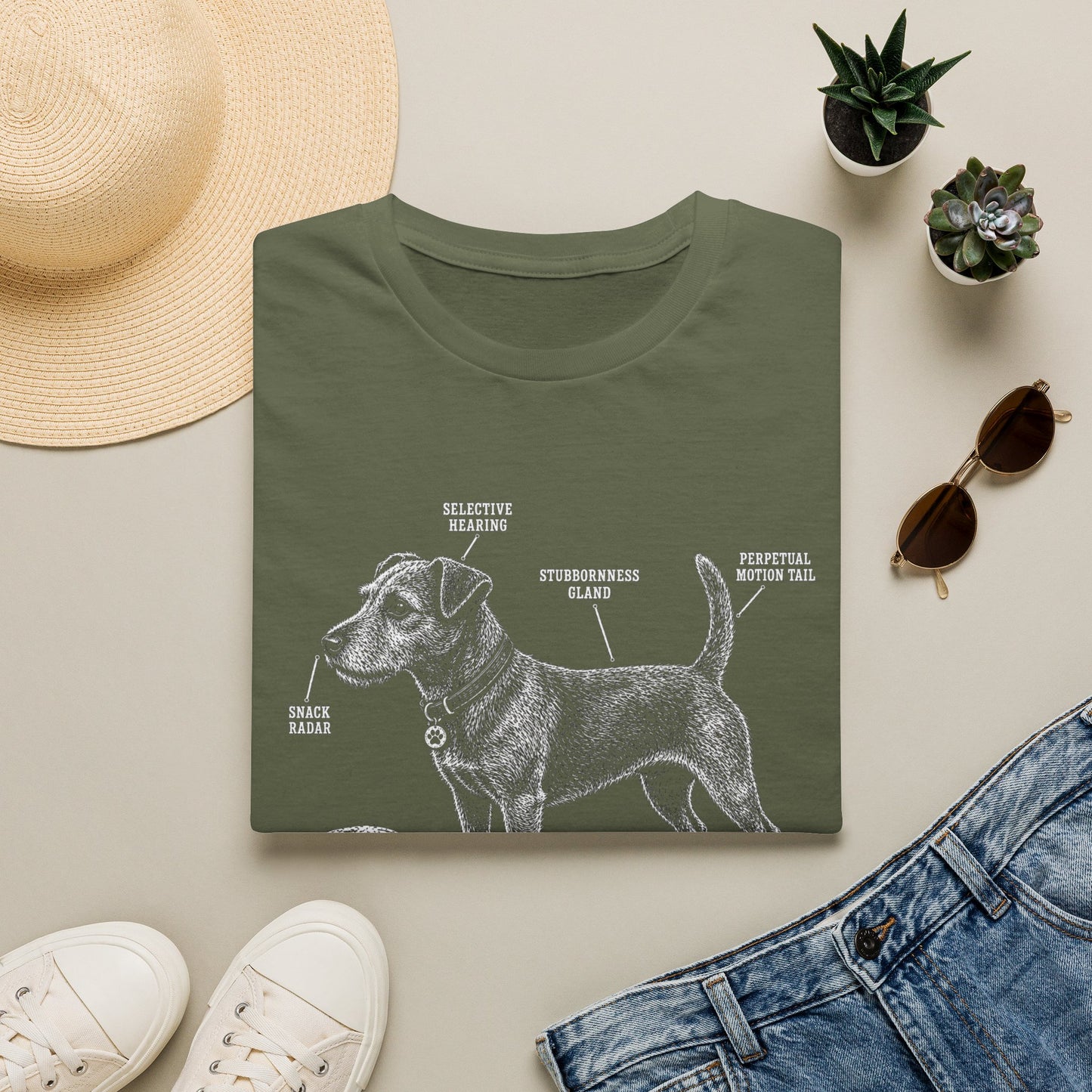 Anatomy Of A Patterdale Terrier Tee
