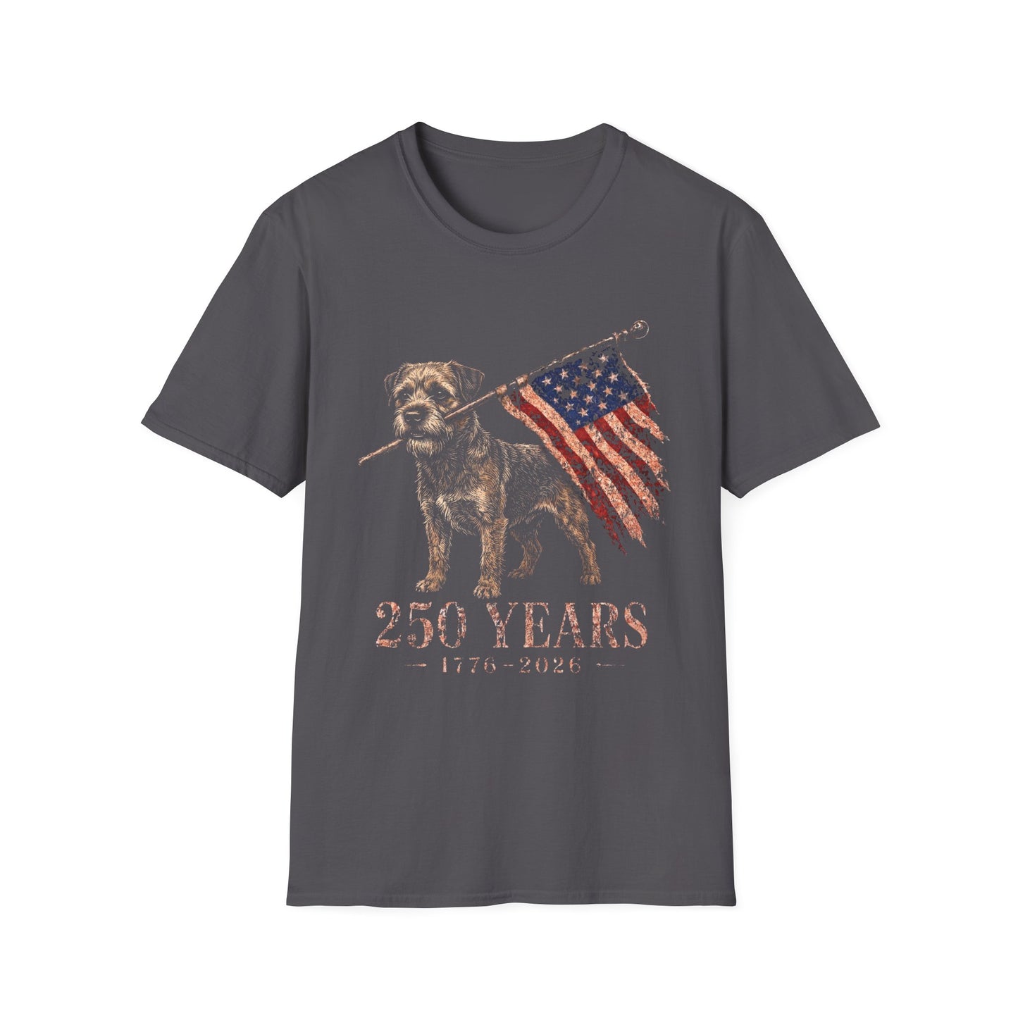 Border Terrier USA 250 Years Tee