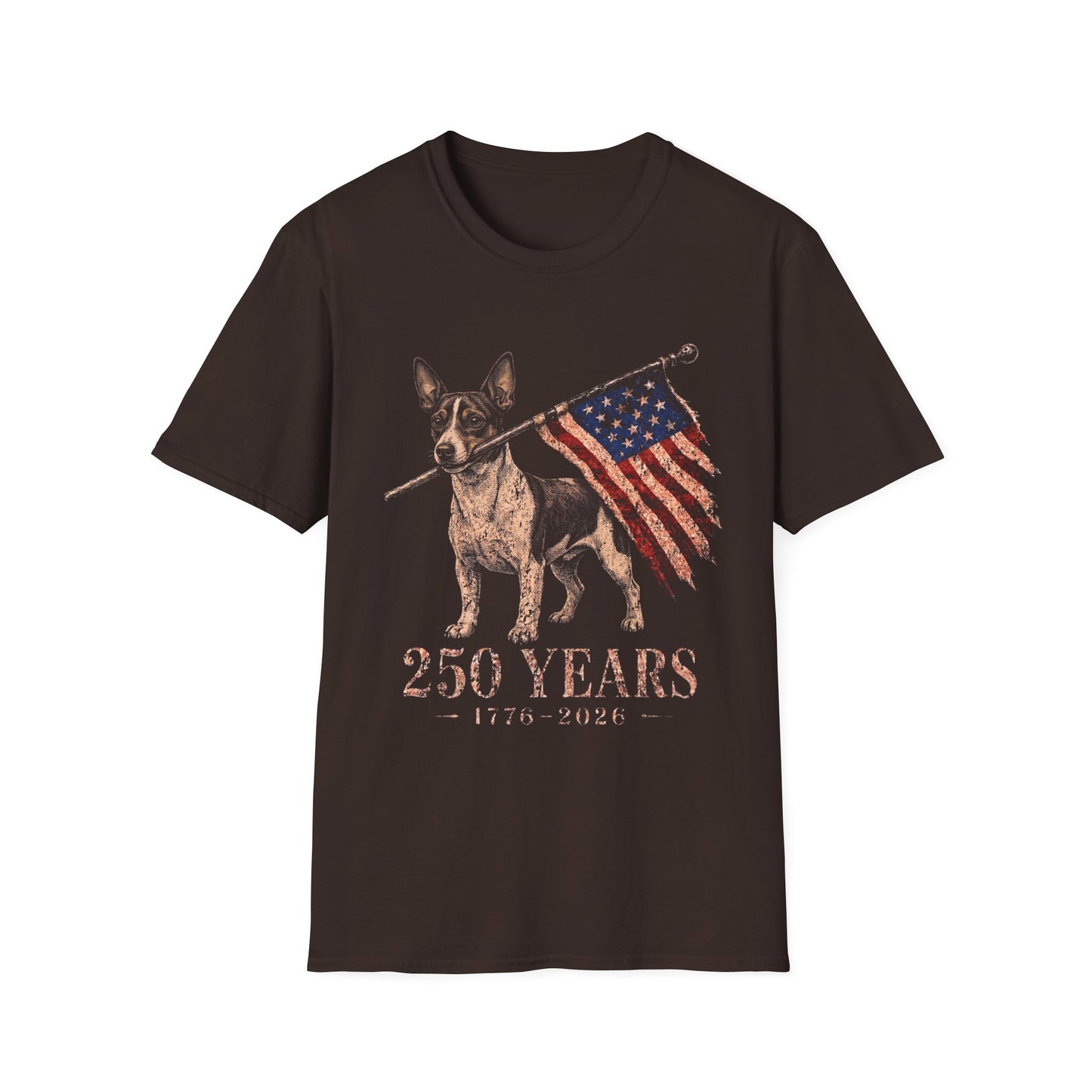 Rat Terrier USA 250 Years Tee