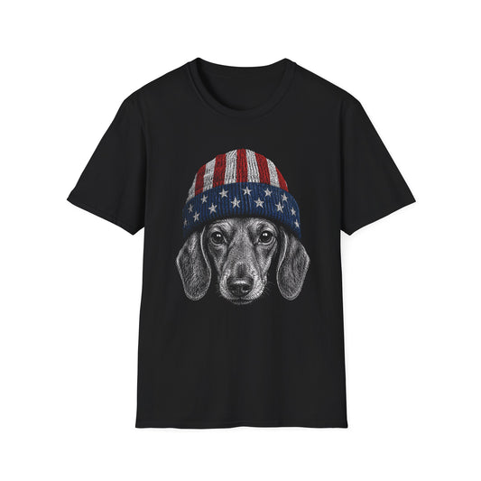 Dachshund USA Beanie Tee