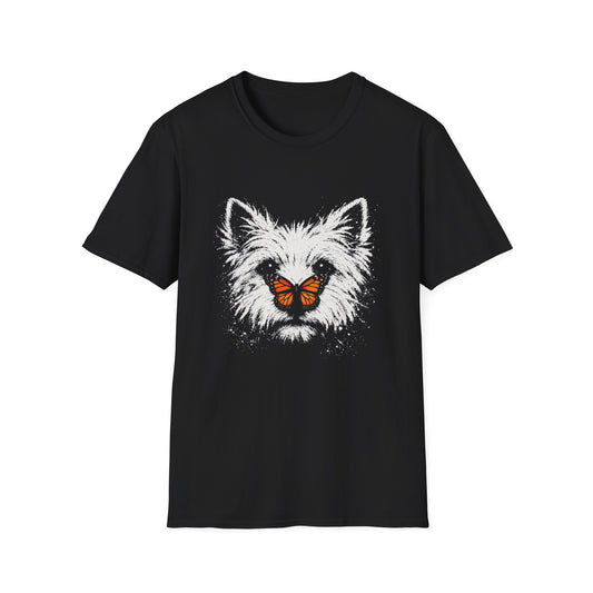 Westie With Butterfly Tee