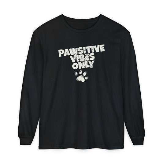 Pawsitive Vibes Only Long Sleeve T-Shirt