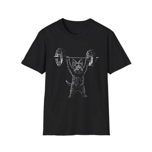 Scottie Terrier Powerlifting Tee