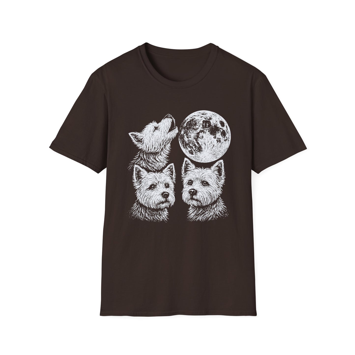 Three Westie Moon Tee