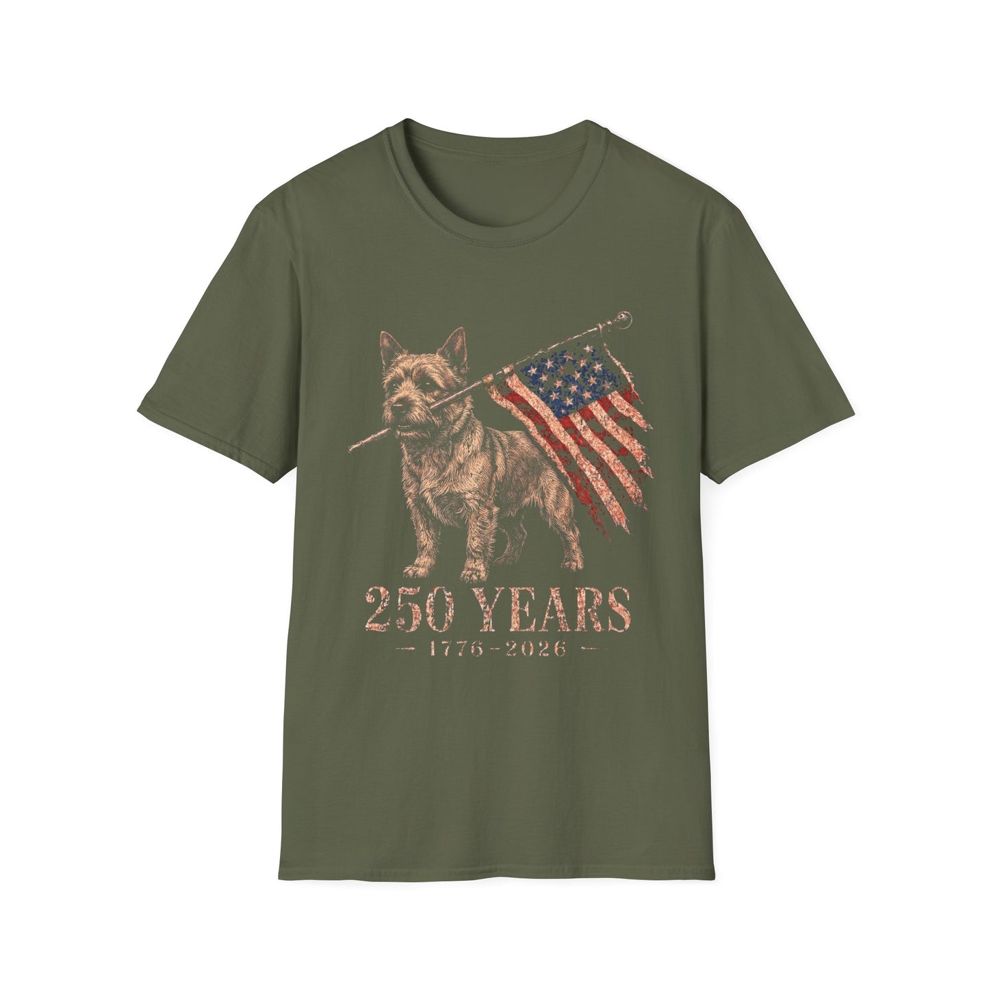 Norwich Terrier USA 250 Years Tee