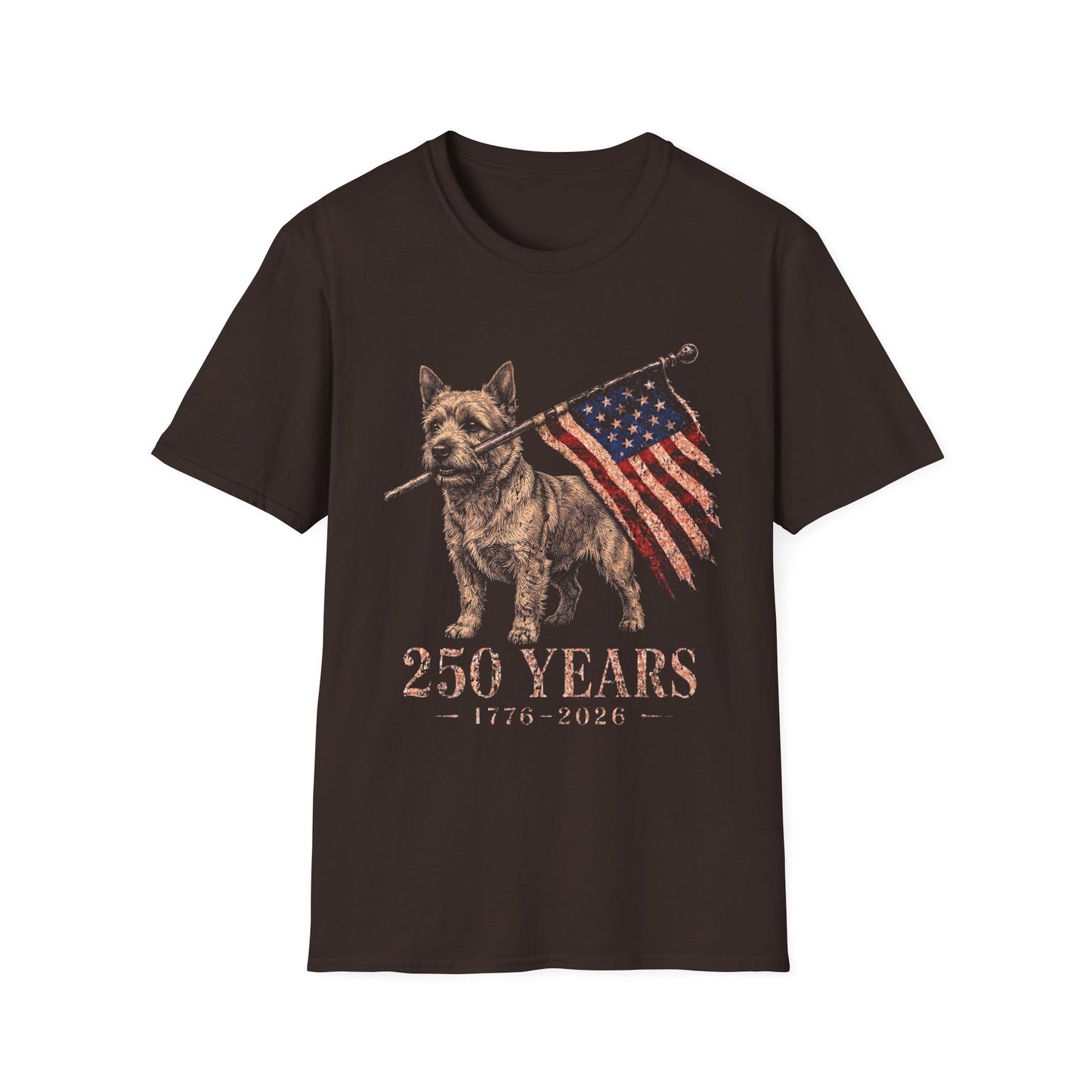 Norwich Terrier USA 250 Years Tee