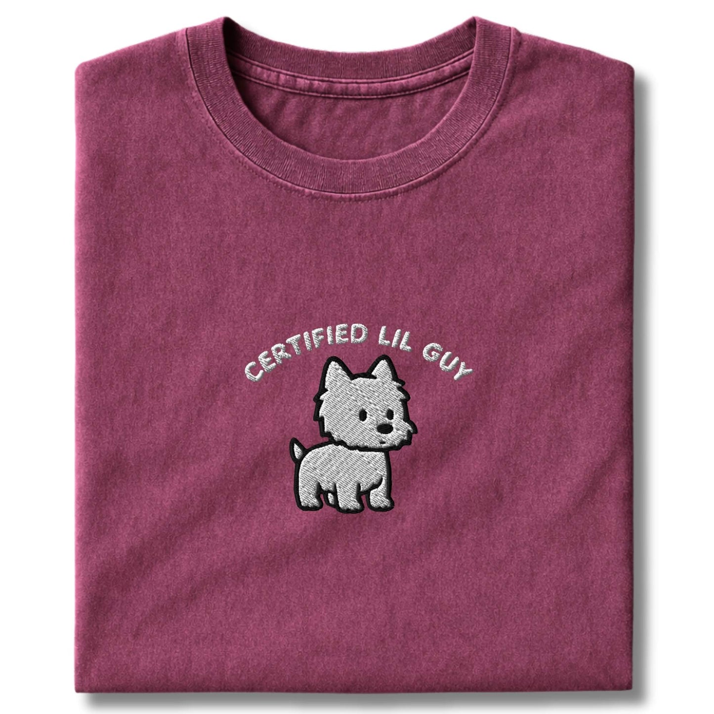 Embroidered Westie Certified Lil Guy T-Shirt